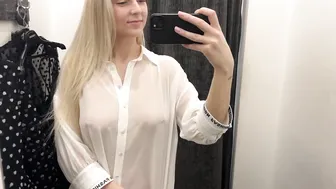 [4K] Exclusive Transparent Try on Haul | See-Through Outfits with Olivia #2