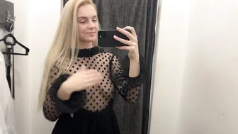 [4K] Exclusive Transparent Try on Haul | See-Through Outfits with Olivia #5