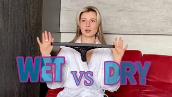 In English | WET VS DRY | Trying On Undergarment