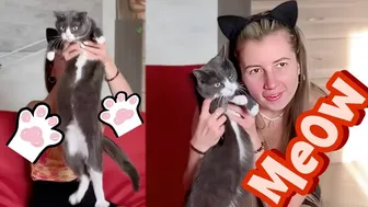 spending my Day with cat meow???? || anya p special video for fans