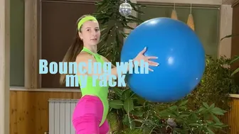 Bouncing with my rack ???????? was harder than I expected ????