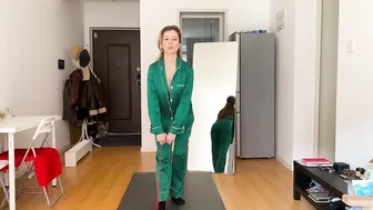 Yoga for Comfort: Relaxing in Luxurious Silk Pajamas #3