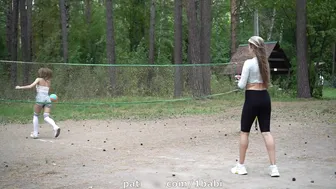 playing Volleyball outdoor in sportsbra | Anya P. life and Marilyn Moran #2