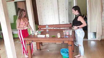 BEER PONG game challange || anya with josephine special video #8