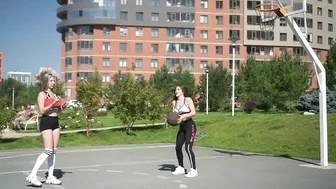 playing basketball in a sports bra || special video playing #5