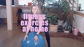 fitness exercies at home || Fitness with Anya: ball exercises