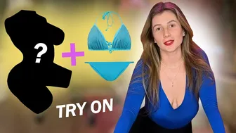 Try-on Victoria's Secret swimsuits with a friend!