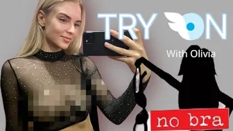 [4K] Transparent Try-on Haul | See through Try-on with Olivia #1