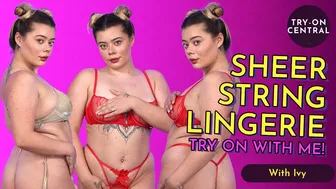 Ivy | Thong Lingerie Try On Haul | Seethru, Thong & Sheer Mesh! #1