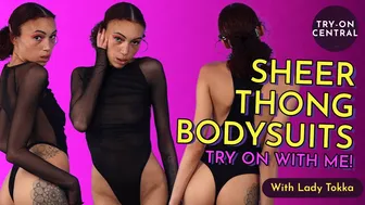 Lingerie Bodysuit Try On Haul: Stunning Sheer Mesh & Thong Styles