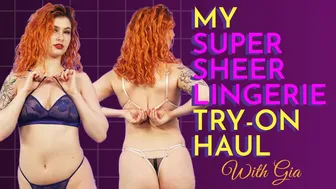 Sexy 2023 Super Sheer Thong Lingerie Try On Haul - With Gia