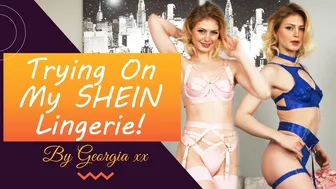 Sexy 2023 SHEIN Lingerie Try On Haul - With Georgia #1