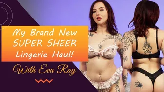 Sexy New 2023 Super Sheer Thong Lingerie Try On Haul - With Eva Ray