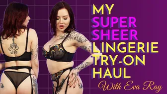 Sexy New 2023 Super Sheer Thong Lingerie Try On Haul - With Eva Ray №2