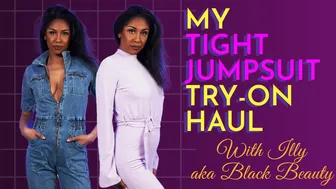 New 2023 BOOHOO Tight Jumpsuit Try On Haul - With Illy aka Black Beauty #1