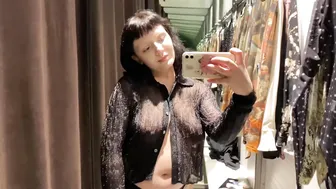 See-Through Try On Haul | Transparent Lingerie and Clothes | Try-On Haul At The Mall №12 #4