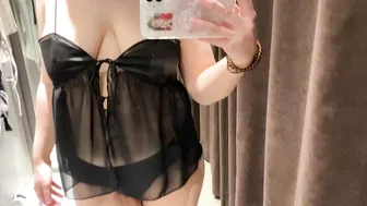 See-Through Try On Haul | Transparent Lingerie and Clothes | Try-On Haul At The Mall №13 #2