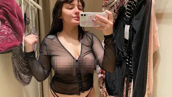 See-Through Try On Haul | Transparent Lingerie and Clothes | Try-On Haul At The Mall №14 #1