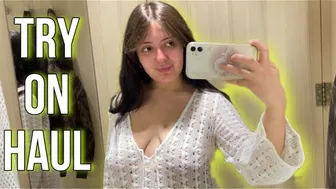 See-Through Try On Haul | Transparent Clothes | Try-On Haul At The Mall