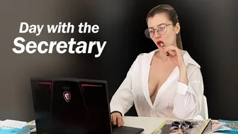 The Secretary is losing her MIND alone in the office! #1