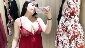 See-Through Try On Haul | Transparent Lingerie and Clothes | Try-On Haul At The Mall №26 #8