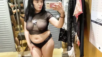 See-Through Try On Haul | Transparent Lingerie and Clothes | Try-On Haul At The Mall №30 #10