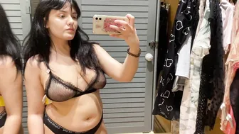 See-Through Try On Haul | Transparent Lingerie and Clothes | Try-On Haul At The Mall №30 #4