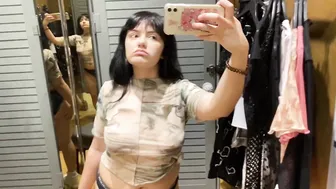 See-Through Try On Haul | Transparent Lingerie and Clothes | Try-On Haul At The Mall №30 #7