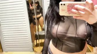 See-Through Try On Haul | Transparent Lingerie and Clothes | Try-On Haul At The Mall №32 #6