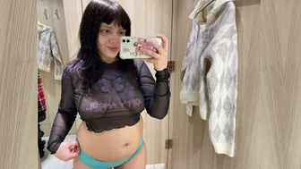 See-Through Try On Haul | Transparent Lingerie and Clothes | Try-On Haul At The Mall №38