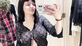 See-Through Try On Haul | Transparent Lingerie and Clothes | Try-On Haul At The Mall №38 #6