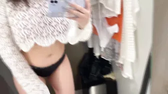 [4K] See-Through/Transparent Lingerie | Try-On Haul | At The Mall #7