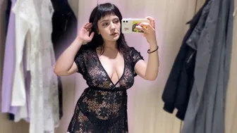 Transparent/See-Through Dresses and Tops | Lingerie Try-On Haul | At The Mall