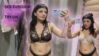 See-Through/Transparent Lingerie Try-On Haul At The Mall