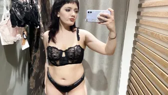 See-Through/Transparent Lingerie Try-On Haul At The Mall #9