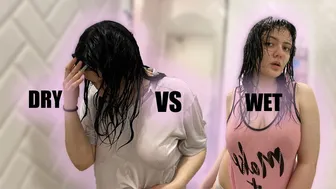 Dry Vs. Wet Try On haul | See-through Try On Haul | Shower with me №2