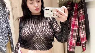 See-Through Try On Haul | Transparent Lingerie and Clothes | Try-On Haul At The Mall №43 #4