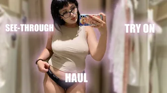 See-Through/Transparent Lingerie and Clothes | Try-On Haul | At The Mall №16