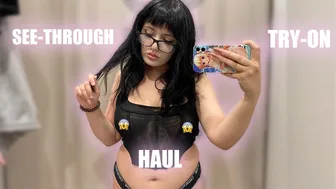 See-Through/Transparent Lingerie and Clothes | Try-On Haul | At The Mall №17