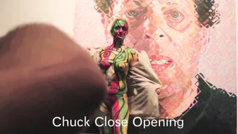 Watch up close body painting of a nude model, with body art by Andy Golub #8