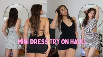 SHEIN MINI DRESS TRY ON ????