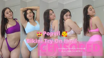 affordable chic bikini TRY ON HAUL || Popvil honest review #1