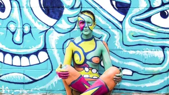 Nude model speaks about body painting and appearing nude in public. #3