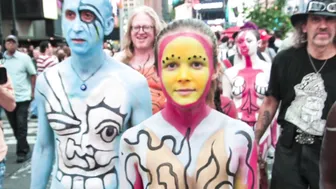 Nude model speaks about body painting and appearing nude in public. #6