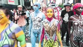 Nude model speaks about body painting and appearing nude in public. #7