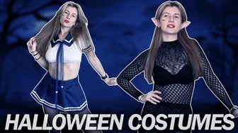 Trying on Halloween Costumes: From Cutie to Scary!