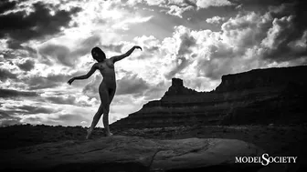 Nude Models Encountering Transcendent Beauty In Nature at Sunset in the Adventures of April McKay. #2