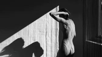 Shadow Tango: Nude Model Dancing in Beautiful Light by CommandoArt #3