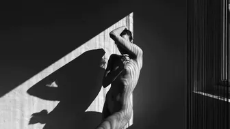 Shadow Tango: Nude Model Dancing in Beautiful Light by CommandoArt #4