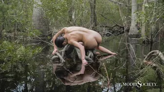 Nude in nature: Art model's healing journey with nude art and self portraits. #4